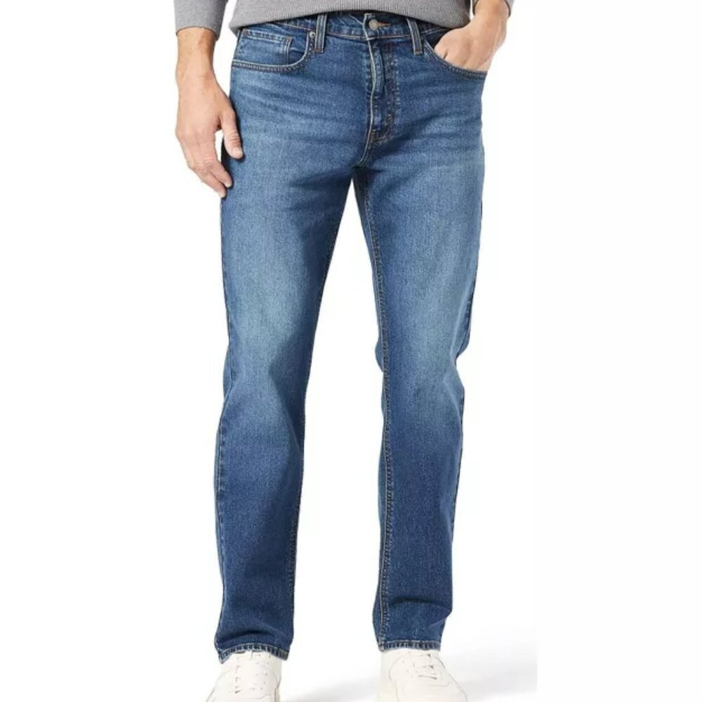 NWT W42 L30 Signature by Levi Strauss Men’s Athletic Fit Tapered Leg – Summit